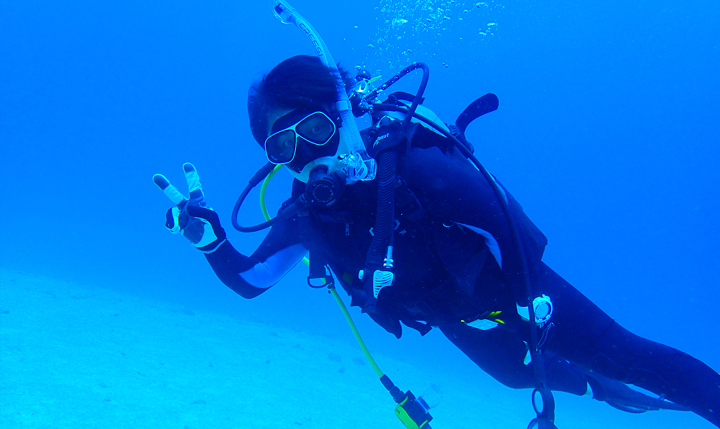 PADI アドヴァンスド・オープン・ウォーター・ダイバー こにさん